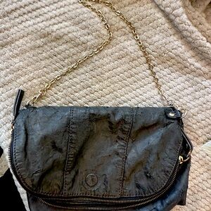 Black Crossbody with gold hardware